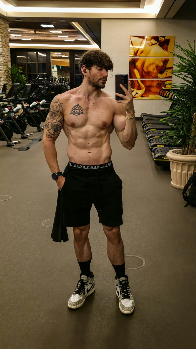 Coach J. after building lean muscle